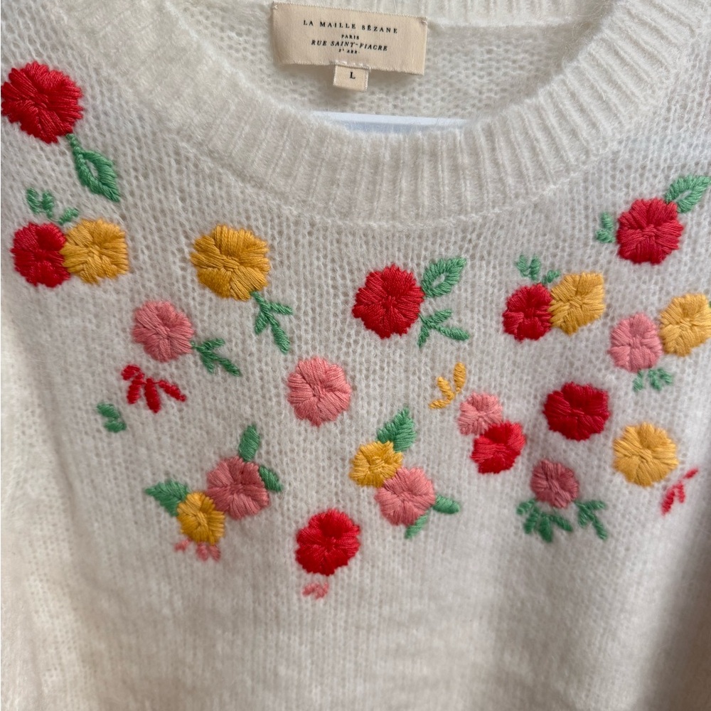 sezane ombline sweater size L - Picture 4 of 10